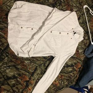 Men’s Aeropostale white button down shirt